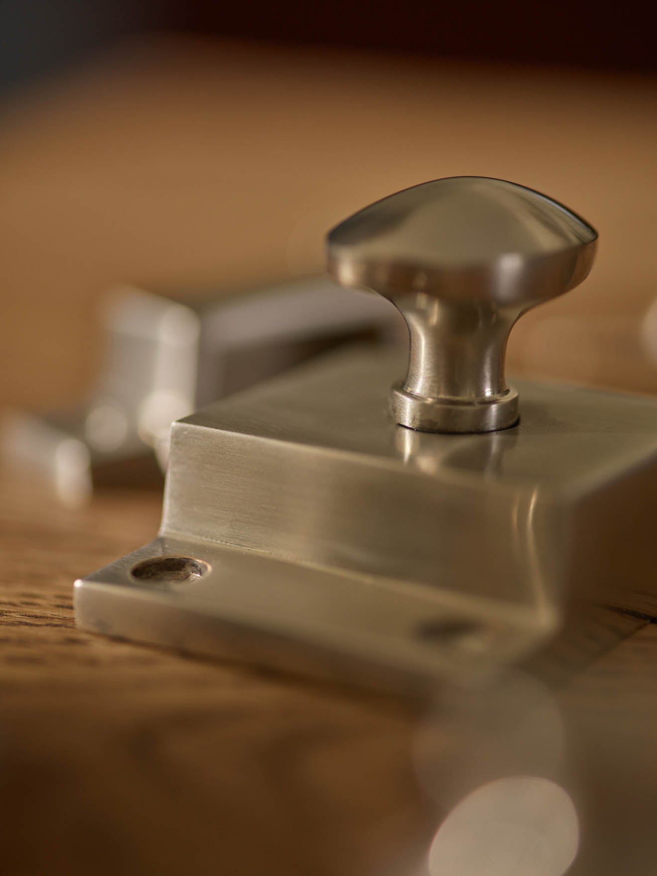 Grove Cabinet Latch, Matt Nickel