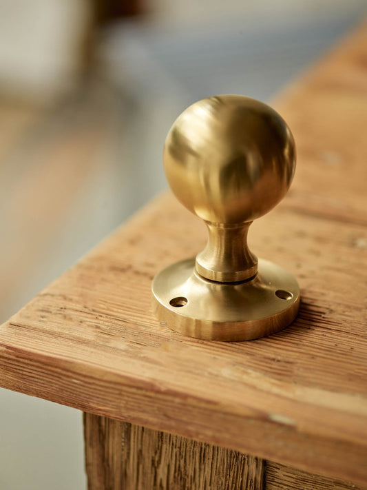 Grove Door Handles, Matt Brass