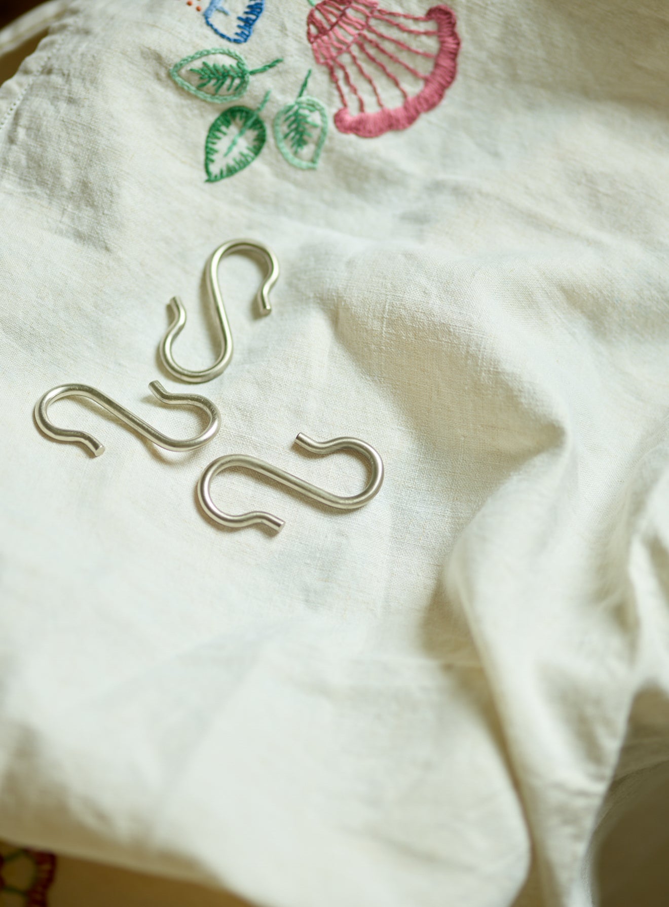 Grove S Hooks, Set of Three, Matt Nickel